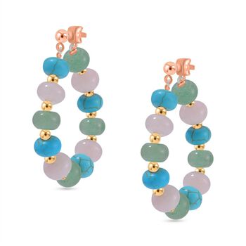 Multi-Edelstein-Ohrringe- 59 ct.