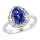 RHAPSODY - AAAA Tansanit und Diamant VS E-F Ring, 950 Platin  ca. 3,05 ct image number 6