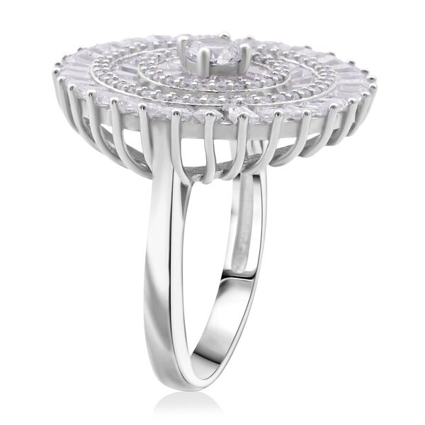 LUSTRO STELLA - Weißer Zirkonia Ring 925 Silber rhodiniert (Größe 20.00) 0.05 ct image number 3