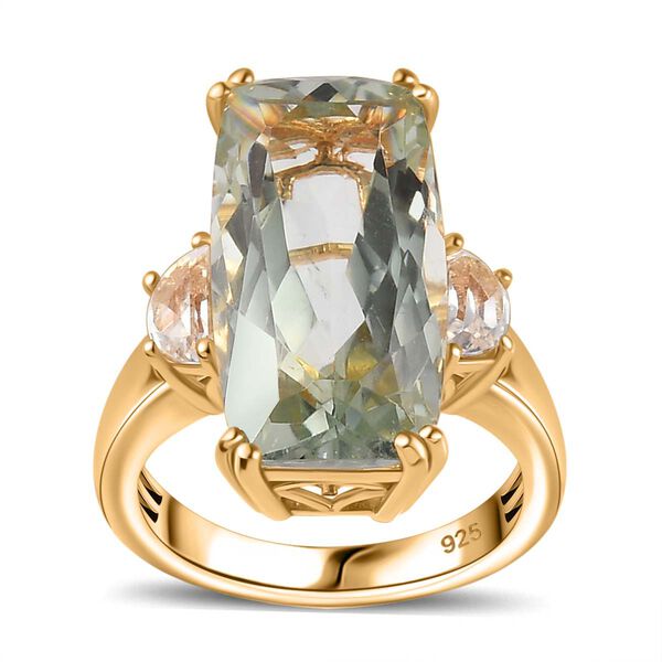 AA Prasiolith und Topas Ring - 11,50 ct. image number 4