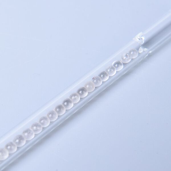 Glas Trinkhalme, gef&uuml;llt mit Edelsteinen, Quarz image number 1