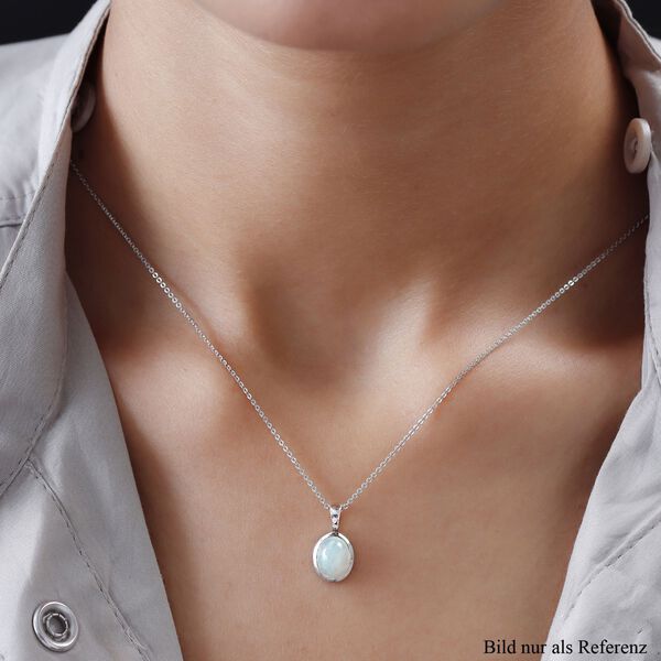 Nat&uuml;rlicher, &auml;thiopischer Opal-Anh&auml;nger mit Kette, 50 cm - 1,33 ct. image number 2