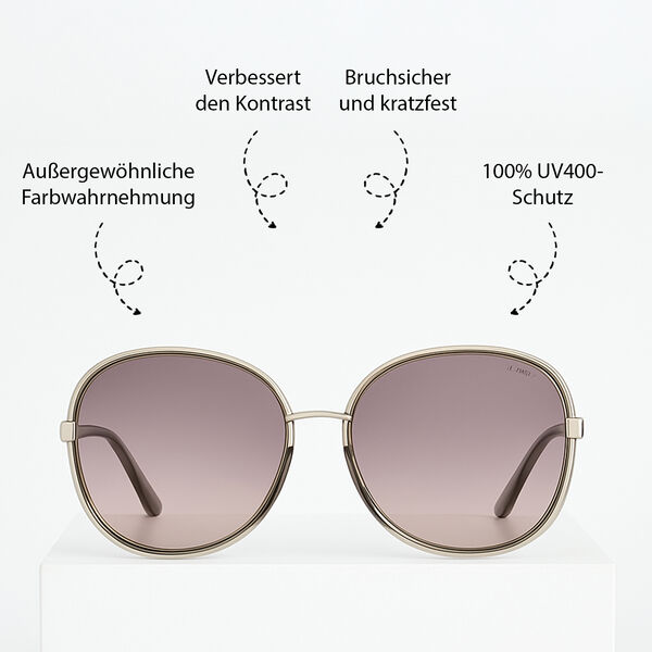 Sole und Luce - Swiss Eyewear - Ultra-Polarisierte UV400 Sonnenbrille, Grau image number 2