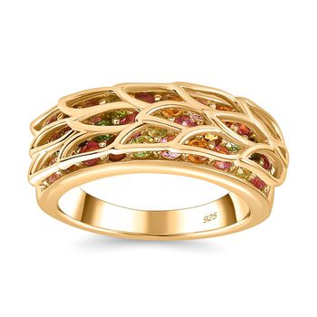 AA mehrfarbiger Turmalin-Ring - 1,58 ct.