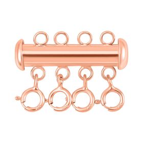 Halskette Verschluss in rosévergoldetem 925 Silber