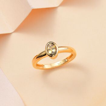 Nat&uuml;rlicher, goldener Tansanit-Ring - 0,62 ct.