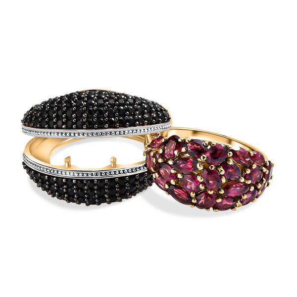 GP Art D&eacute;co Kollektion - 2-in-1 Multi-Edelstein-Ringe - 7,46 ct. image number 5