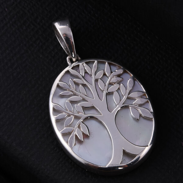 Royal Bali Kollektion - Perlmutt-Anhänger, 925 Silber ca. 3,27g image number 2