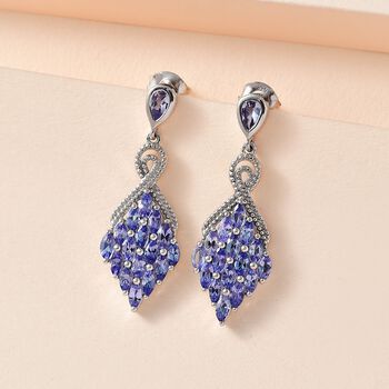 Tansanit Ohrringe - 3,20 ct.