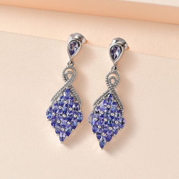 Tansanit Ohrringe - 3,20 ct. image number 1