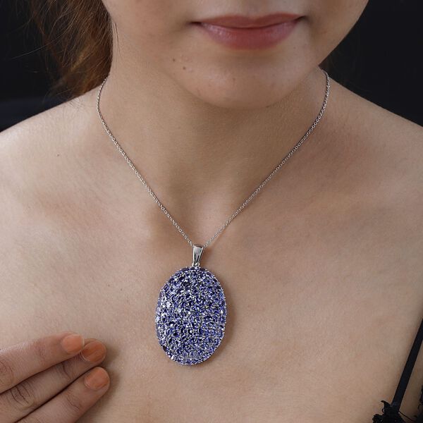 Tansanit Cluster Anhänger - 16,13 ct. image number 2