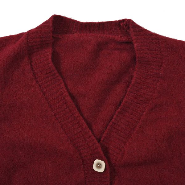 LA MAREY - Strickjacke mit Kn&ouml;pfen, Rot image number 2