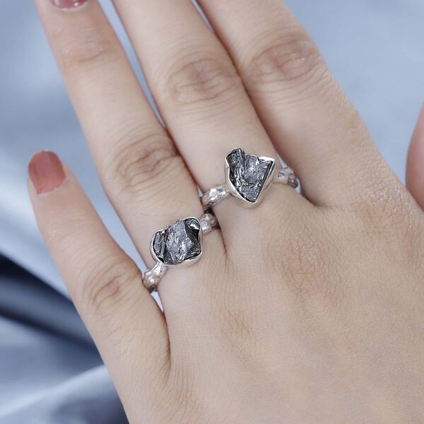 2er-Set- Meteorit Ring - 17 ct. image number 3