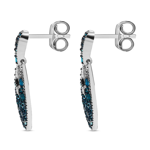 D'Joy blaue Diamant Ohrringe - 1,02 ct. image number 4