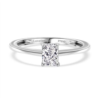 LUXURIANT SGL zertifizierter VS-EF Labor Diamant Ring in 950 Platin - 0,50 ct.