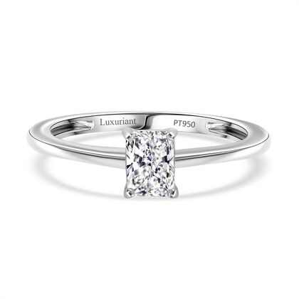 LUXURIANT DIAMOND - Lab Grown Diamant VS-EF SGL zertifiziert Ring 950 Platin (Gr&ouml;&szlig;e 18.00) ca. 0.50 ct