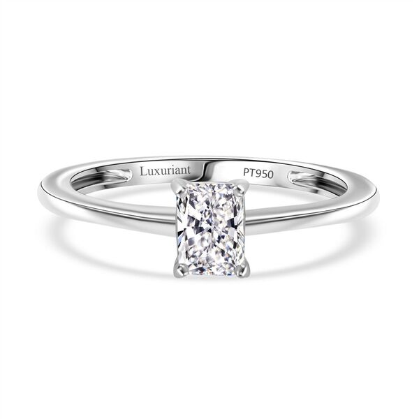 LUXURIANT SGL zertifizierter VS-EF Labor Diamant Ring in 950 Platin - 0,50 ct.