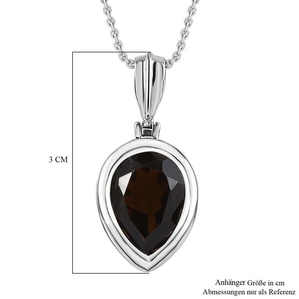 Rauchquarz Schmuckset  Edelstahl ca. 4,68 ct. image number 6