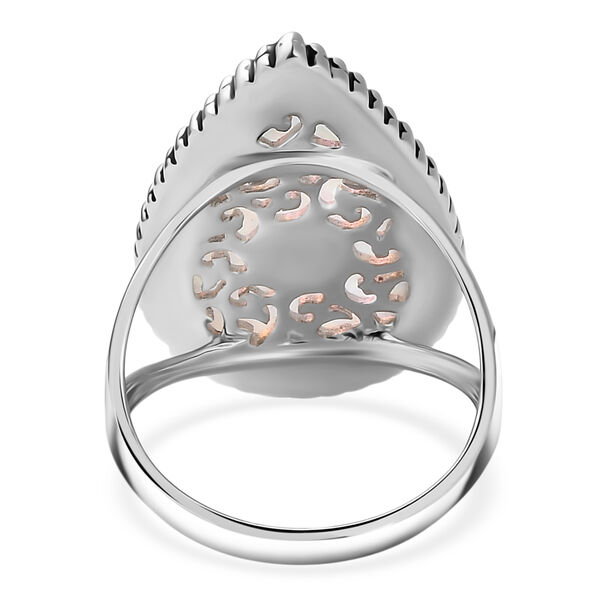 Sajen Silber-Opal Dublett Ring 925 Silber rhodiniert (Gr&ouml;&szlig;e 20.00) ca. 18.89 ct image number 4