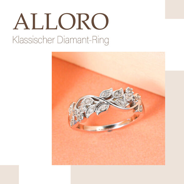 ALLORO klassischer Diamant-Ring image number 8