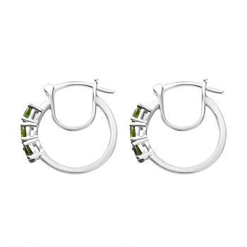 Nat&uuml;rliche Chromdiopsid-Ohrringe - 1,11 ct.