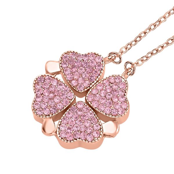 Rosenquarz und rosa Kristall-2-Wege-Schmuckset image number 4