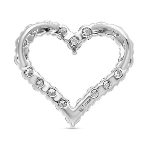 LUXURIANT DIAMOND- SI-GH Labor Diamant Anhänger, 925 Silber platiniert - 0,50 ct. image number 3