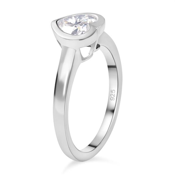 Moissanit Herz Ring - 1,30 ct. image number 7