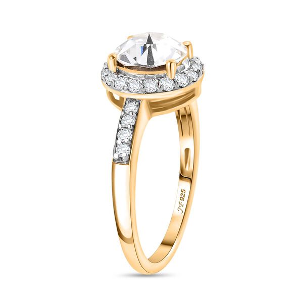 J Francis gefertigt mit SWAROVSKI- Swarovski Kristall Schmuckset, 925 Silber vergoldet image number 6