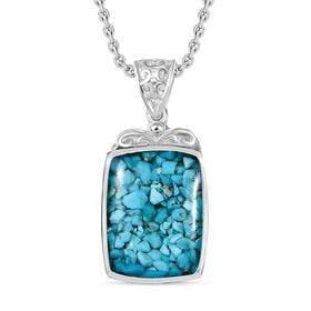 Sleeping Beauty Matrix Türkis Schmuckset ca. 6.50 ct