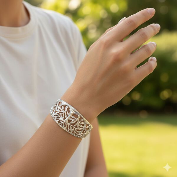 Royal Bali - 925 Silber Armreif ca. 19 cm ca. 27,70g image number 3