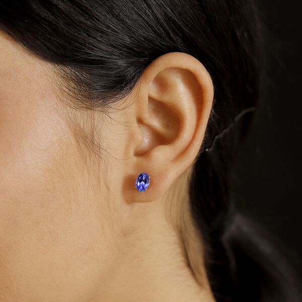AAA Tansanit Ohrringe in 585 Gold - 2,23 ct. image number 3