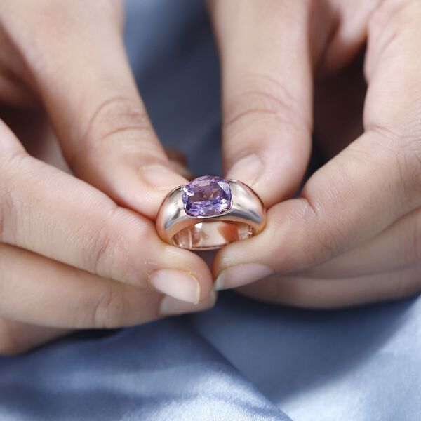 Rose De France Amethyst Ring, Messing, (Gr&ouml;&szlig;e 19.00) ca. 2.40 ct image number 3