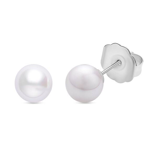 Weiße Muschelkernperle und weißes Kristall-Schmuckset - 2,02 ct. image number 6