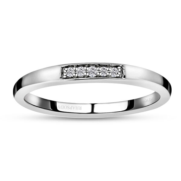 RHAPSODY Diamant-Ring, IGI zertifiziert VS E-F, 950 Platin  ca. 0,05 ct image number 4