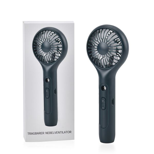 Mini-Handventilator mit Nebelspray, Schwarz image number 10