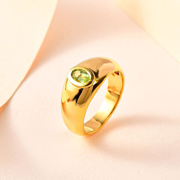 AA Nat&uuml;rlicher Peridot Ring - 0,41 ct. image number 2