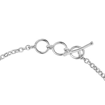 Feuer Labradorit Armband, ca. 19 cm, 925 Silber platiniert ca. 26.11 ct