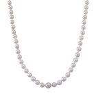 D'Joy Wei&szlig;e Edison Perle (9-14 mm) Halskette ca. 60 cm 925 Silber vergoldet