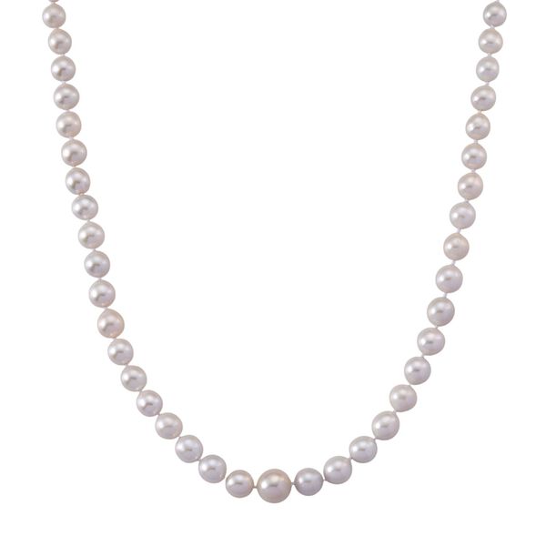 D'Joy wei&szlig;e Edison Perle 60cm Halskette image number 0