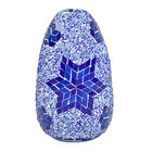 Handgefertigte orientalische Mosaikglas Tischlampe - Wassertropfen Form, Größe 15x55 cm, Blau image number 3
