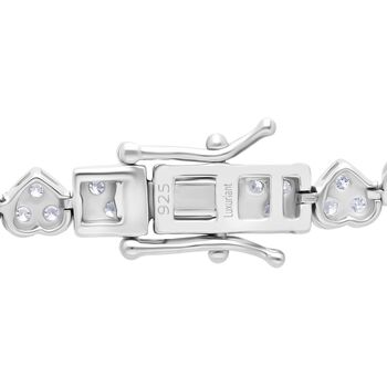 LUXURIANT SGL zertifiziertes SI-GH Labor Diamant Armband, 925 Silber rhodiniert - 3 ct.