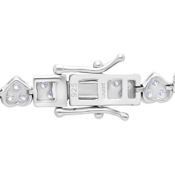LUXURIANT SGL zertifiziertes SI-GH Labor Diamant Armband, 925 Silber rhodiniert - 3 ct. image number 4