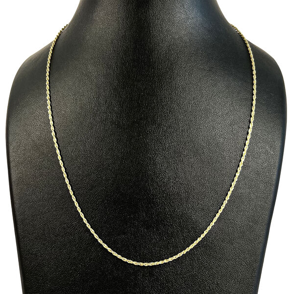 Hohle Kordelkette in 585 Gelbgold, 50 cm image number 1