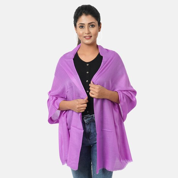 LA MAREY: Superweicher Schal aus 100% Kaschmirwolle, Lavendel&nbsp;