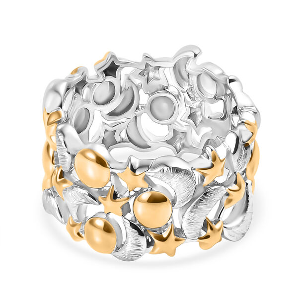 GP Celestial Kollektion - Kanchanaburi blauer Saphir zweifarbiger Ring image number 6