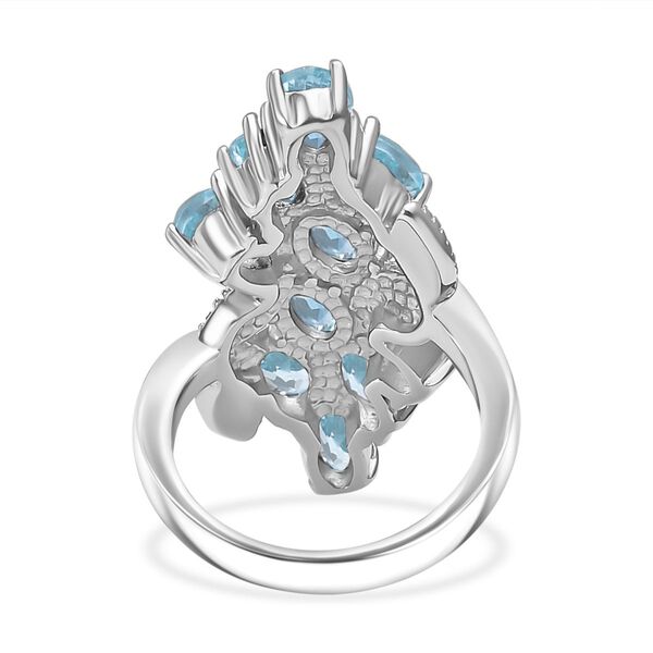 Himmelblauer Topas Ring - 6,41 ct. image number 5