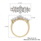 Diamant zertifiziert I1 G-H Ballerina Ring 585 Gelbgold image number 6