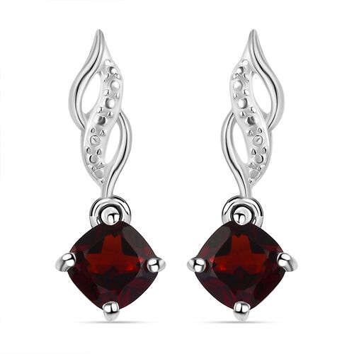 Rote Granat-Ohrhänger - 1,41 ct. image number 0