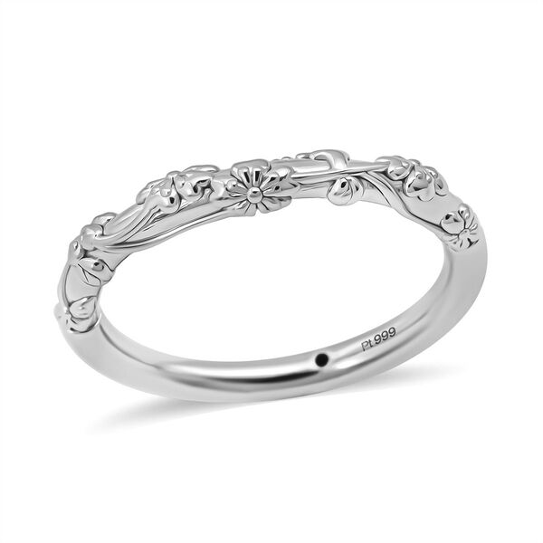 DESIGNER INSPIRIERT - 999 Platin Ring (Größe 21.00) ca. 1,10g image number 3